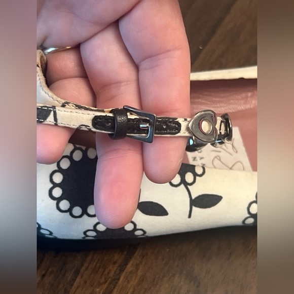 ALAIA PARIS WOMEN'S 38.5 BLACK & WHITE BALLERINA BALLET FLATS - Picture 14 of 16